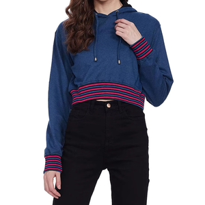 Nuevo Top Corto Liso Personalizado para Mujer, Sudaderas Cortas Personalizadas de Alta Calidad, Top Corto de Algodón para Mujer - Product Image 6