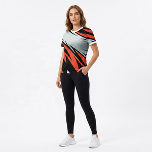 Men's Short Sleeve Sublimation Printed Sporty T-<b>Shirt</b> <b>Geometric</b> Pattern Quick Dry Regular Fit O-Neck 100% Polyester - Product Image 4