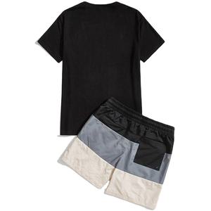 Ensembles d'été pour hommes de haute qualité à bon prix, ensembles d'été tendance pour hommes, t-shirt et short en coton, ensemble de vêtements d'été pour hommes - Product Image 6