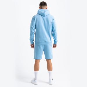 Soft Cotton <b>Men</b> Hoodie and <b>Shorts</b> Combo Two Piece Summer Outfit Modern Streetwear Set Breathable Stylish OEM - Product Image 2