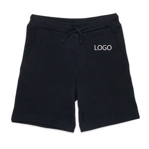 Shorts Confort Quotidien à Mouvement Flexible pour Garçons avec Logo Personnalisé et Cordon de Serrage, Texture Douce, Poches Latérales Fonctionnelles - Product Image 1