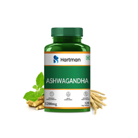 Comprimés d'Ashwagandha 1200 mg, 120 capsules végétales pour adultes, complément alimentaire à base de plantes pour le soulagement du stress et la santé musculaire, non destiné aux enfants
