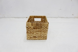Artex Dong Thap Handmade Eco-Friendly <b>Foldable</b> Storage <b>Basket</b> with Handles Water Hyacinth Wicker for Organizing on Shelves - Product Image 3