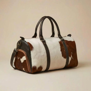 Sacs de voyage en cuir de vachette fait main avec poils, vente en gros, fournisseur OEM, personnalisation de la marque, export, mode à prix abordable - Product Image 2