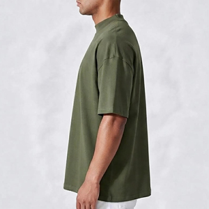 Camisetas modernas de algodón de corte relajado, estilo casual y urbano para hombre, con hombros caídos, diseñadas para un confort diario premium. - Product Image 6
