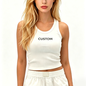 Camisetas sin mangas personalizadas de alta calidad para mujer, camisetas de yoga para verano, camisetas sin mangas para mujer, camisetas lisas para mujer - Product Image 1