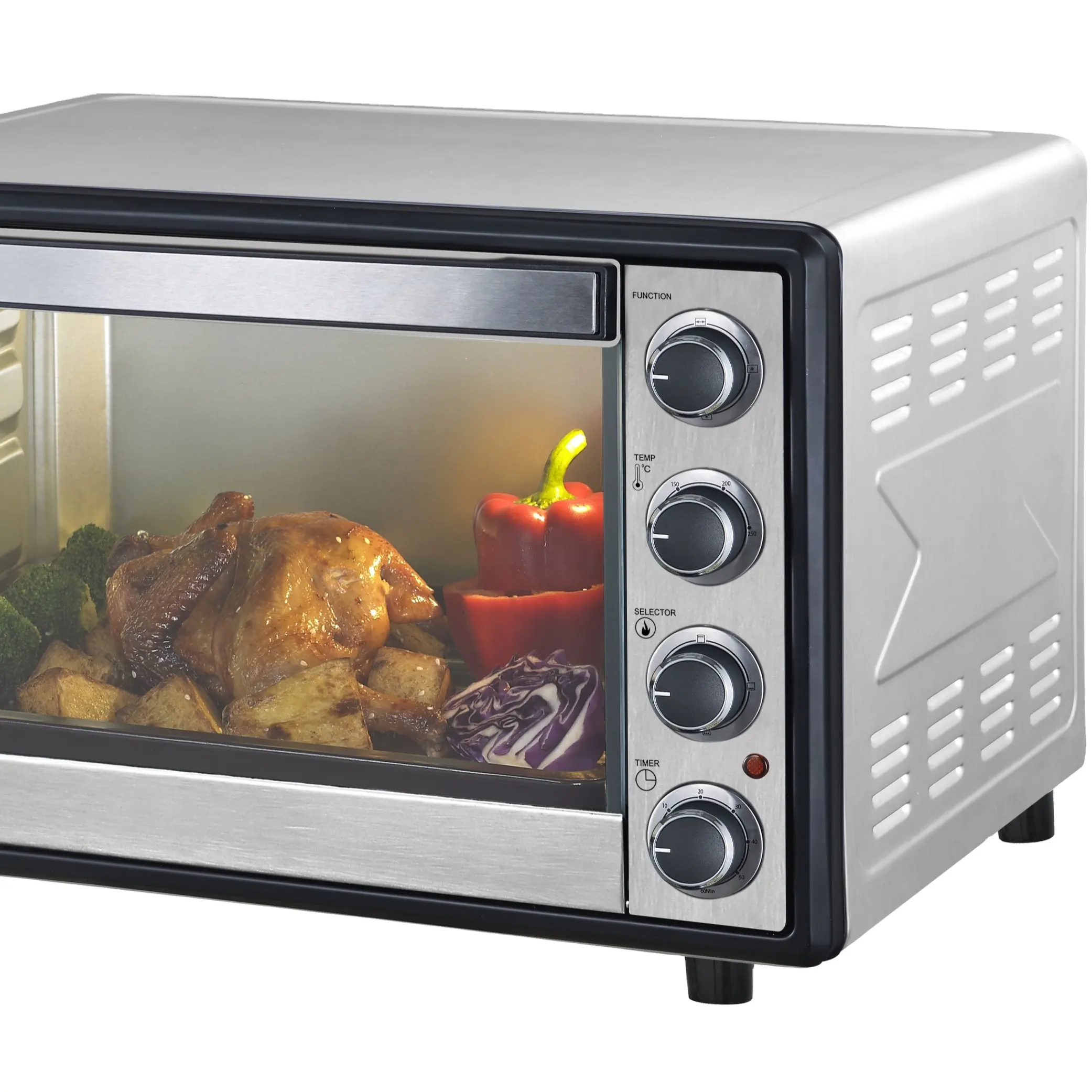 90cm tamaño mini cocina de doble pared eléctrica integrada en la estufa de microondas y hornos para el hogar