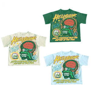 เสื้อยืดแขนสั้นสีดำสำหรับผู้ชาย ลายหัวกะโหลก พิมพ์ลายด้านหลัง คอกลม ทรงปกติ ผ้าฝ้าย 100% ไม่หด 220 กรัม สไตล์พังก์ - Product Image 6