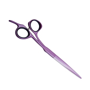 Ciseaux de barbier professionnels en acier inoxydable, couleur unique, vente en gros, tranchants, pour la coupe de cheveux, logo personnalisé, pour salon de coiffure - Product Image 1