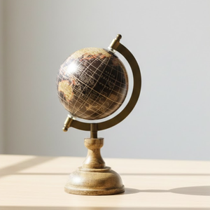ลูกโลกตั้งโต๊ะโลหะขนาดใหญ่แบบคลาสสิก |   แผนที่โลกสีสันสดใสแบบละเอียด |   ขาตั้งสีดำทนทาน อุปกรณ์การเรียนรู้ทางการศึกษาและของตกแต่งโต๊ะสำนักงาน - Product Image 5