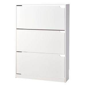 Scarpiera Moderna Stile Fattoria Autoportante con 3 Cassetti Ribaltabili e Dispositivo Anti-Ribaltamento - Product Image 1