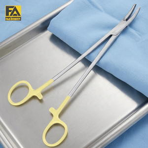 Porte-aiguille Heaney-Gyne courbé dentelé massif 18 cm, instrument de chirurgie générale certifié CE Classe I, manuel - Product Image 2