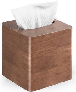 Boîte à mouchoirs en bois d'acacia de qualité exceptionnelle, la plus vendue, en gros, personnalisable, en bois brut - Product Image 1