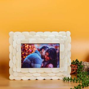 กรอบรูปลายดอกไม้ฝังกระดูก |   ของตกแต่งบ้านสไตล์ช่างฝีมือ - Product Image 3