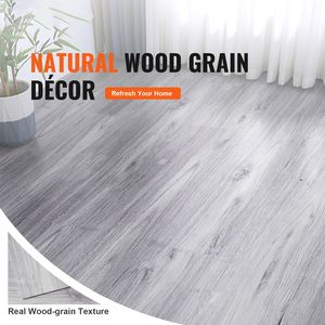 Piastrelle in Vinile Effetto Legno Grigio Chiaro Autoadesive 36x6 Pollici, 20 Piastrelle, Spessore 0,62mm, Pavimentazione Fai-da-Te per Cucina - Product Image 2