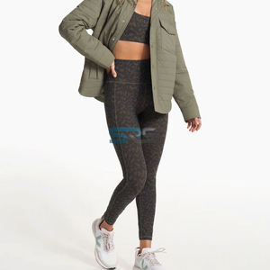 Custom Breathable <b>Thin</b> Summer Knitted High Waist Leggings for Women Fitness Gym Yoga <b>Tights</b> - Product Image 5