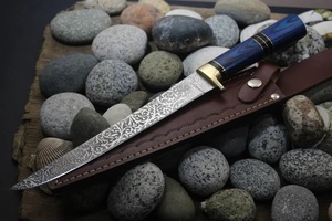 Handmade Stainless Steel Industrial Grade Professional Fish Fillet Knife Wood Handle Slide Open Blade Leather Sheath 3-Year - Product Image 2