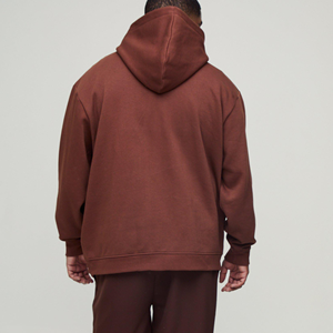 เสื้อฮู้ดดี้ผ้าฟลีซหนาน้ำหนัก 400 กรัม ผ้าฝ้าย 100% พิมพ์ลายปัก  ไซส์ใหญ่พิเศษสำหรับผู้ชาย  แบบมีโลโก้สั่งทำได้  สำหรับฤดูหนาว  แบบถัก  พร้อมส่ง - Product Image 4