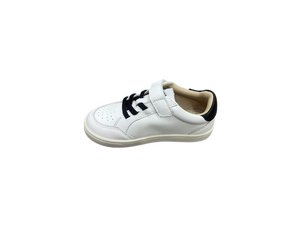 Chaussures décontractées blanches pour bébé, motif uni, tige en cuir, fermeture à lacets, semelle en caoutchouc, unisexe, 13-24 mois, toutes saisons, respirantes, soutien de la voûte plantaire - Product Image 2