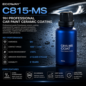 ECOWAY C815-MS Made in Taiwan 9H Nano Ceramic Coating for Car <b>Paint</b> Shield 50ml for Industrial Auto Care Detailing Shop OEM ODM - Product Image 2