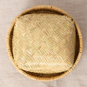 Boîte à lunch en bambou naturel tressé à la main, de grande qualité, pour enfants, idéale pour les collations et les fruits. - Product Image 3