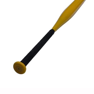 Batte de baseball en bois massif jaune avec poignée antidérapante, batte en bois pour les jeunes et les adultes, pour les jeux de pratique récréatifs en famille dans la cour - Product Image 1