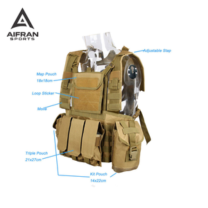 Gilet multi-poches Aiffran pour activités de plein air, réglable, léger, respirant, équipement utilitaire - Product Image 6