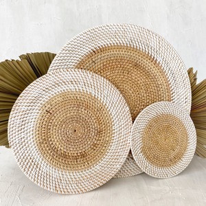 Competitive Price Handwoven Rattan <b>Table</b> Center Placemat Decor Wedding Decoration Accessories Fast Shipping - Product Image 1