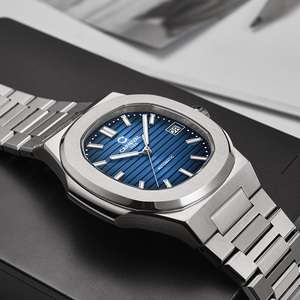 <span class=keywords><strong>Montre</strong></span> <span class=keywords><strong>mécanique</strong></span> automatique de luxe CARNIVAL pour hommes, boîtier ovale en acier inoxydable de 43 mm, tourbillon, fermoir papillon, étanche 3 BAR - Product Image 2