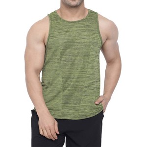 Camiseta sin Mangas para Hombre, Color Verde Oliva, Cuello Redondo, Tejido de Punto, Color Sólido, Estilo Casual, Secado Rápido, Nuevo Modelo de Tendencia 2026 - Product Image 1