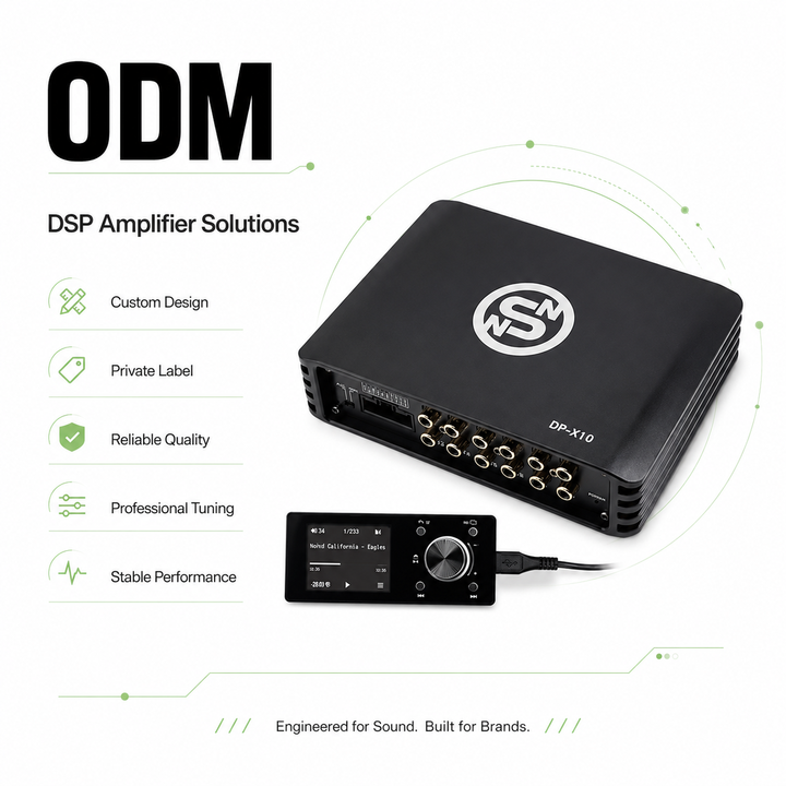 Sennuopu X10 Car Audio DSP Power Amp - 4 Channel Amplifier for