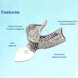 Bandejas de Impresión Dental Duraderas de Acero Inoxidable Perforado para una Toma de Moldes Precisa y la Comodidad del Paciente - Product Image 5