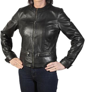 2026 New Fashion Genuine <b>Leather</b> <b>Jacket</b> for <b>Women</b> <b>Long</b> Sleeve Winter Breathable Waterproof Windproof Solid Dyed - Product Image 1
