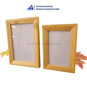 Wooden Photo <b>Frame</b> Rectangle Vertical Minimalist Durable Wall Mountable Made in VietNam - Product Image 5