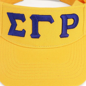 Gorra de Visera Dorada Azul Rey Bordada con Diseño de Letras Griegas, Visera Curva, Correa Ajustable, Gorra Deportiva Casual para Mujer, para Actividades al Aire Libre - Product Image 4