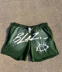 เสื้อยืดแขนสั้นและกางเกงขาสั้นผู้ชายสไตล์วินเทจทรงโอเวอร์ไซส์ ผ้า 300gsm ล้างสีแบบแอซิดวอช พิมพ์ลายสกรีน คอลเลคชั่นใหม่รับซัมเมอร์ - Product Image 3