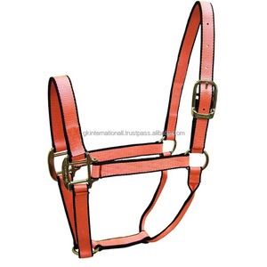 Sangle en nylon double épaisseur de qualité supérieure option de couleur multiple Licol en nylon roulé à gorge en zinc matériel licol cheval - Product Image 3