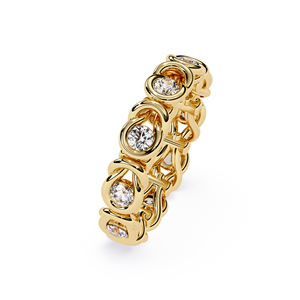 Personalización Posible para Anillos de Diamantes Solitarios de Plata de Ley 925 Hechos a Mano de Alta Calidad con Claridad VVS - Product Image 1