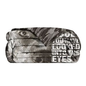 Coperta in Flanella con Simpatico Cane Nero, Morbida e Calda, Leggera, per Divano, Letto, Ufficio, Campeggio, Viaggi - Multiuso per Tutte le Stagioni - Product Image 2