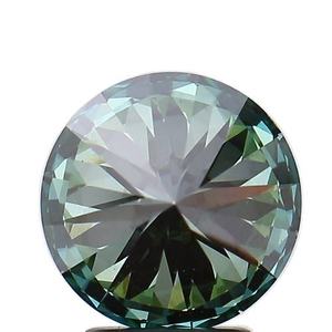 Diamants de laboratoire certifiés IGI, couleur vert vif fantaisie, taille ronde, pour la création de bijoux, pour bague de fiançailles - Product Image 4
