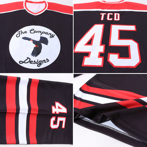 Custom Color 100% Polyester Sportswear Ice Hockey Jersey Team <b>Name</b> Number Embroidery Quick Dry Anti-Bacterial Features - Product Image 5