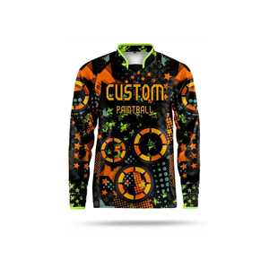 Mens <b>Paintball</b> Jersey 220 Gsm Premium Polyester Breathable Moisture Wicking Padded Shoulder Elbow Panels Custom Logo Name Number - Product Image 5