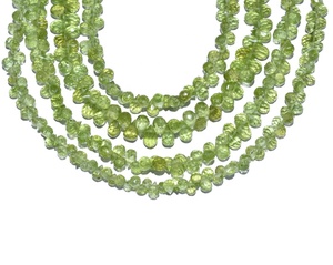 100% Natural Arrival <b>Peridot</b> Faceted Drops Beads Side Cut <b>Peridot</b> Beads Natural <b>Peridot</b> Briolette for Jewelry Making - Product Image 6