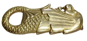 Lion <b>Head</b> Brass Bottle Opener Tribal <b>Style</b> Gold Finish Beer Handcrafted Bar Tool Unique Gift for Drinkers Home - Product Image 3