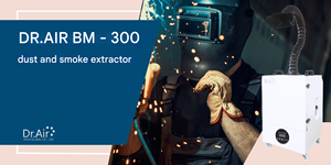 Dr.Air BM-300 Collecteur de fumée mobile industriel, filtre électrostatique, moteur sans balais, machine de filtration de la poussière en 3 étapes - Product Image 6