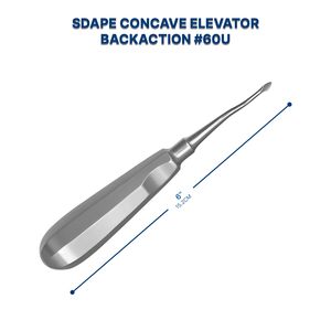 Professionnel # 60M Bernard Spade Root Elevator Premium Concave Curved Steel Luxating Pick Réutilisable Marquage CE Instrument de Chirurgie Orale - Product Image 2