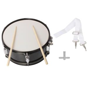 Tamburo professionale 14X5.5 pollici nero rullante con chiave a tracolla per bacchetta, inclusi accessori essenziali - Product Image 6