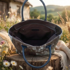 กระเป๋าโท้ทหนังวัวแท้ น้ำหนักเบา หนังแท้สไตล์วินเทจ ความจุขนาดใหญ่ พกพาสะดวก - Product Image 4