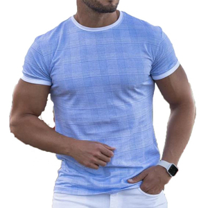 T-shirt Oversize à Épaules Tombantes 200 g/m² 100 % Coton Décontracté Imprimé Numérique Respirant Col Rond Fitness pour Hommes Vente en Gros - Product Image 2