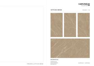 Carreaux de porcelaine émaillée polie à surface sculptée de luxe, conçus pour des aménagements de sols et de murs larges dans les intérieurs architecturaux - Product Image 2